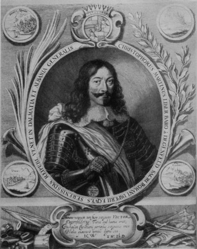Christoph Martin von Degenfeld. Engraving, 17th century by Bartholomäus Kilian